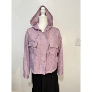 Avec Les Filles Lavender Utility Jacket M funnel neck, street wear
